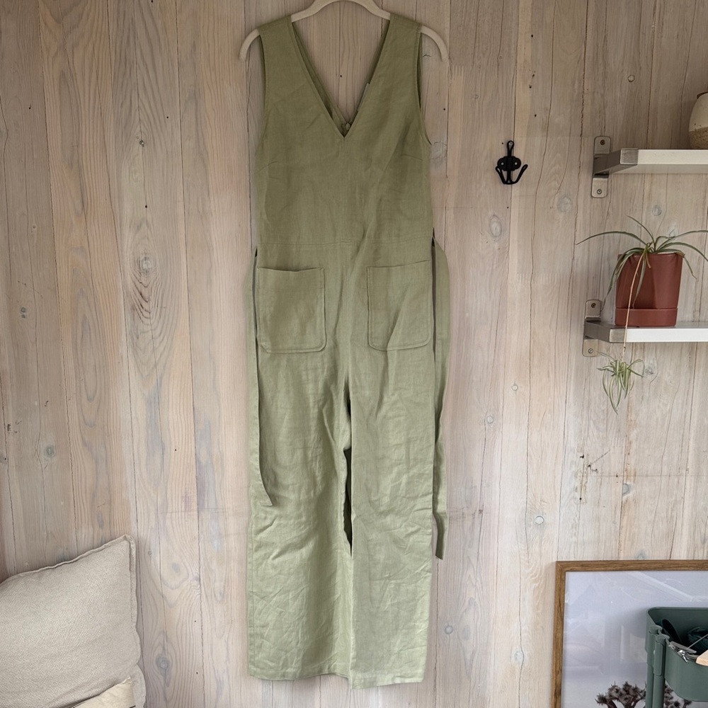 & Other Stories Linen Jumpsuit Size 4